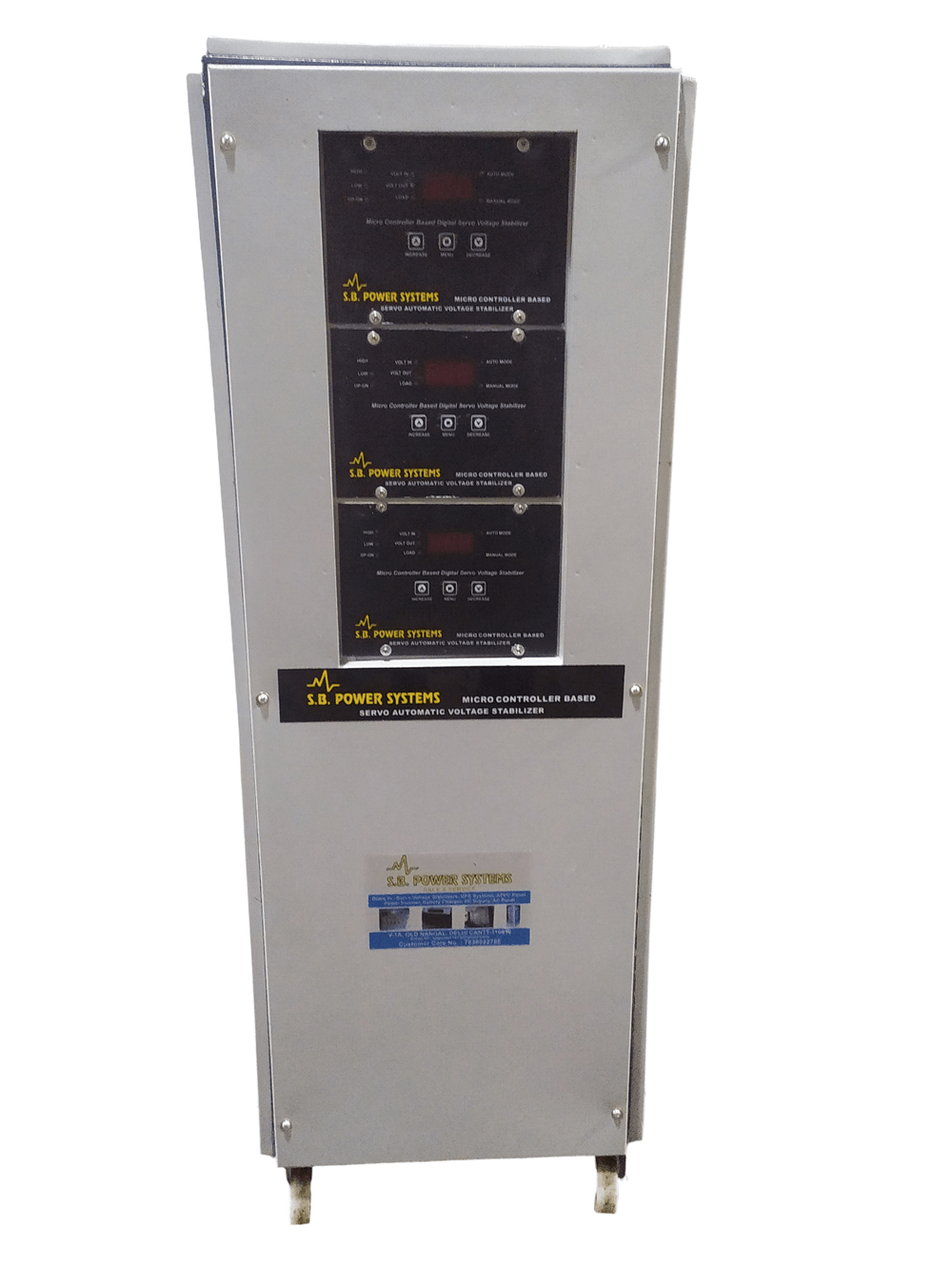 THREE PHASE AIR COOLED SERVO VOLTAGE STABILIZER